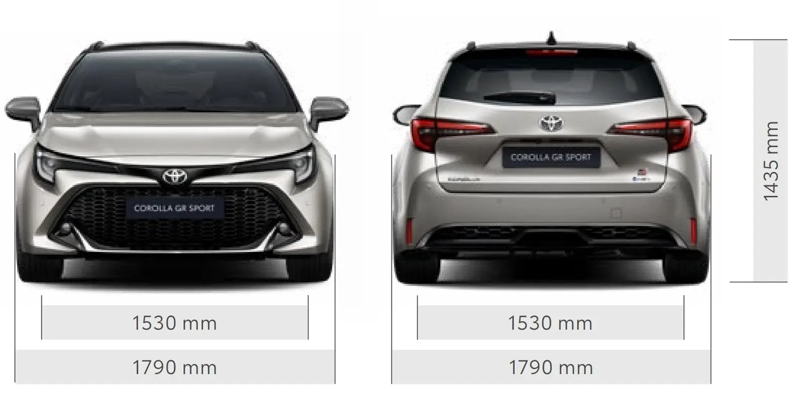 Rozměry Toyota Corolla Touring Sports